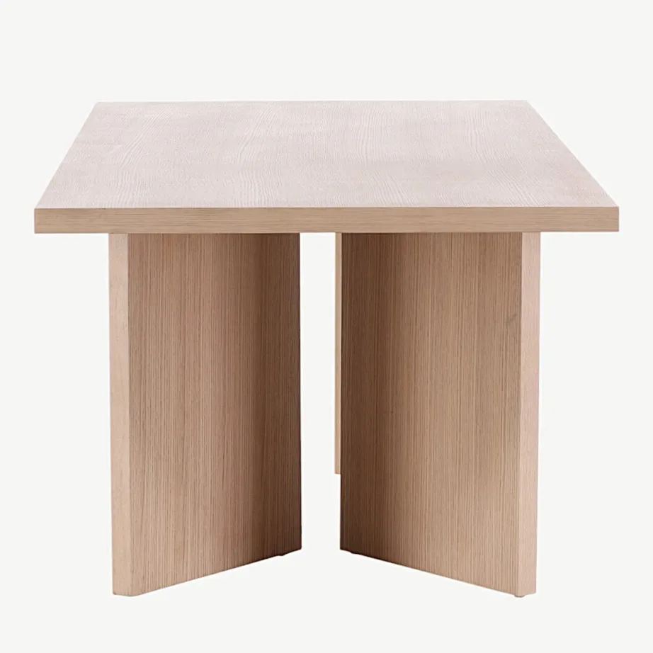 Bassholmeni ristkülikukujuline söögilaud, valge peitsiga MDF, Vind kollektsioon, 46000-130 – 2