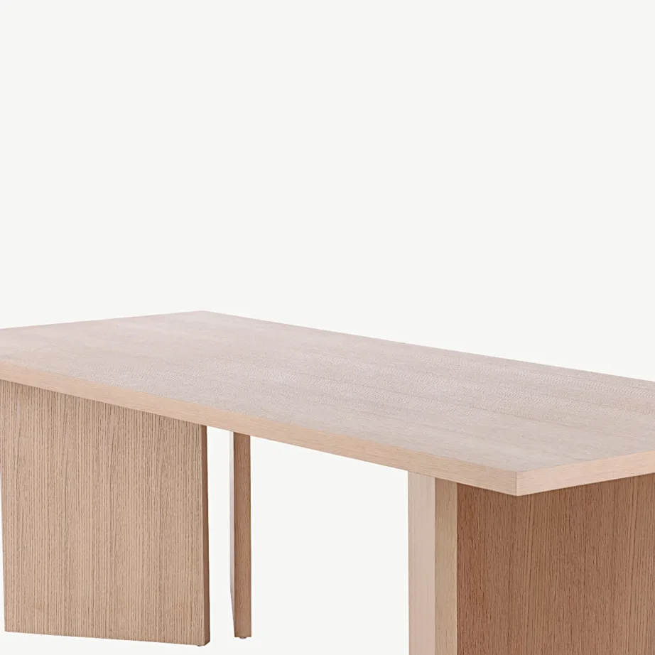 Bassholmeni ristkülikukujuline söögilaud, valge peitsiga MDF, Vind kollektsioon, 46000-130 – 4