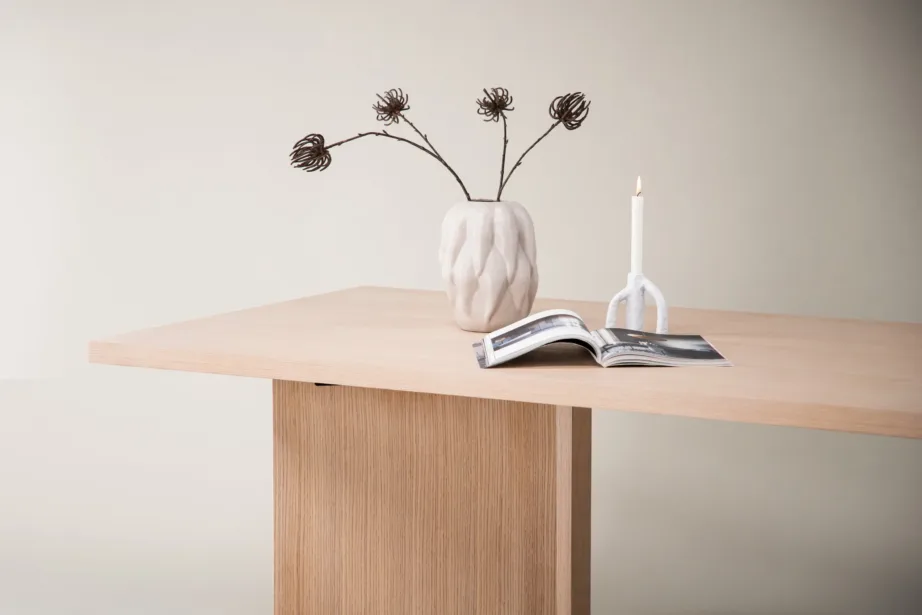 Bassholmeni ristkülikukujuline söögilaud, valge peitsiga MDF, Vind kollektsioon, 46000-130 – 10