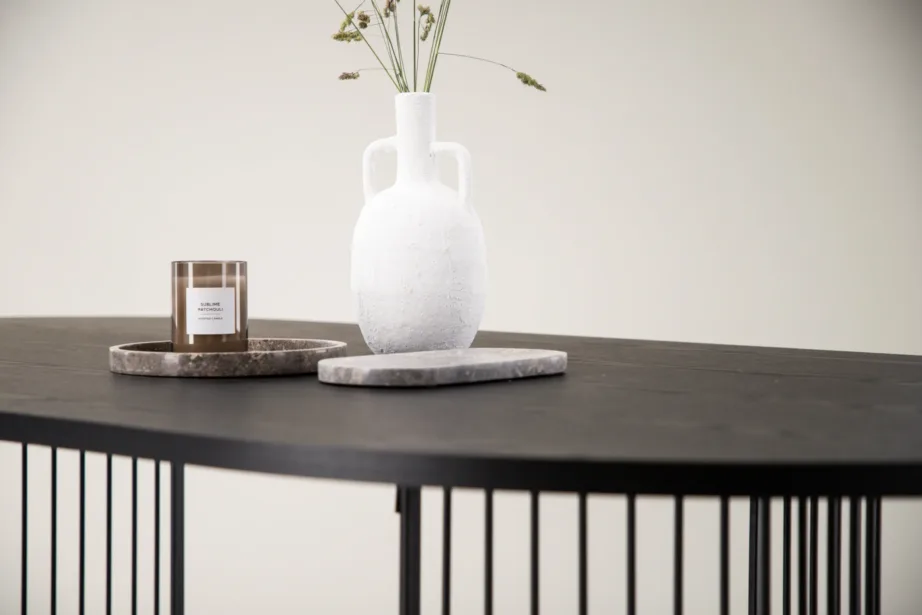 Hamneskäri ovaalne must söögilaud, MDF, terasjalad, 46000-170 – 11