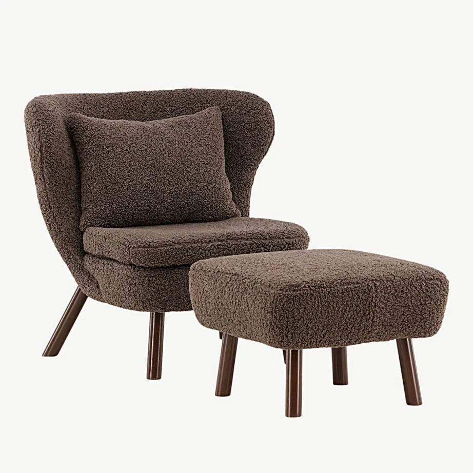 Ryxö pruunist bukleest tugitool tumbaga terasjalgadel, 47000-030 – 4