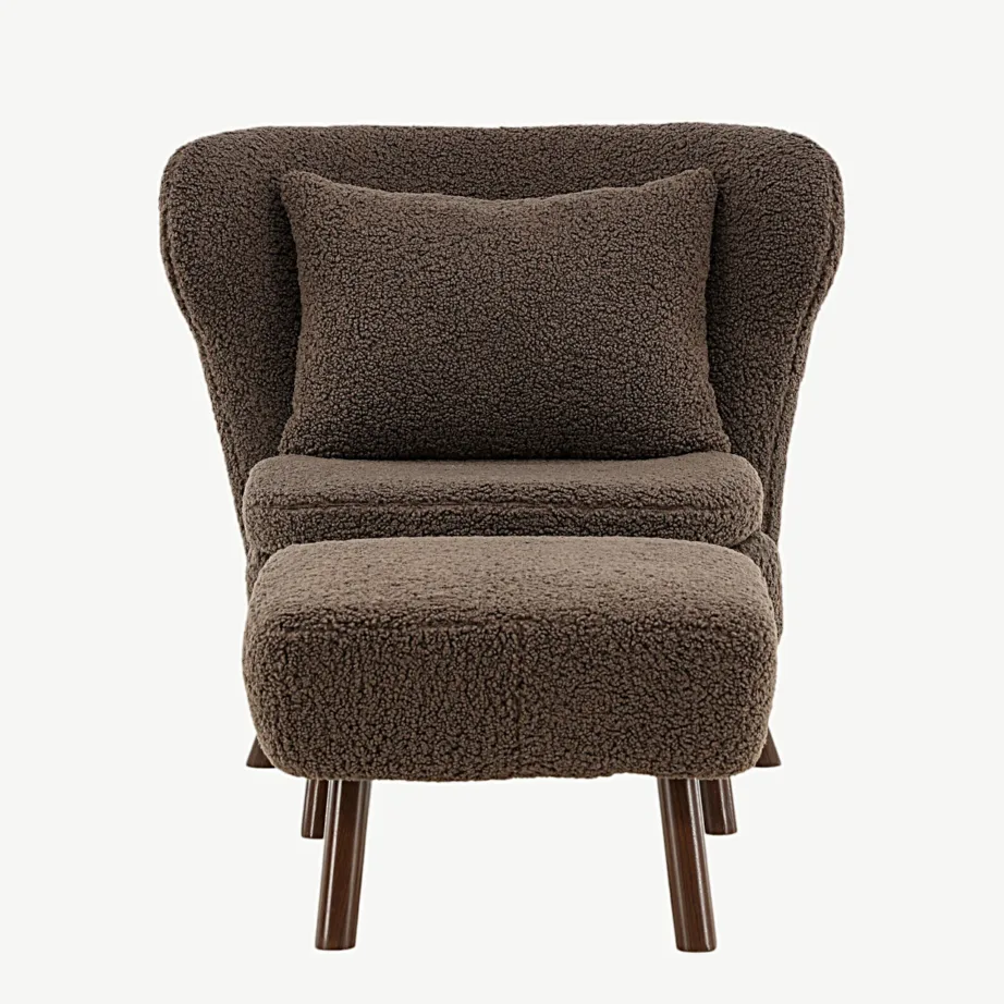 Ryxö pruunist bukleest tugitool tumbaga terasjalgadel, 47000-030 – 5