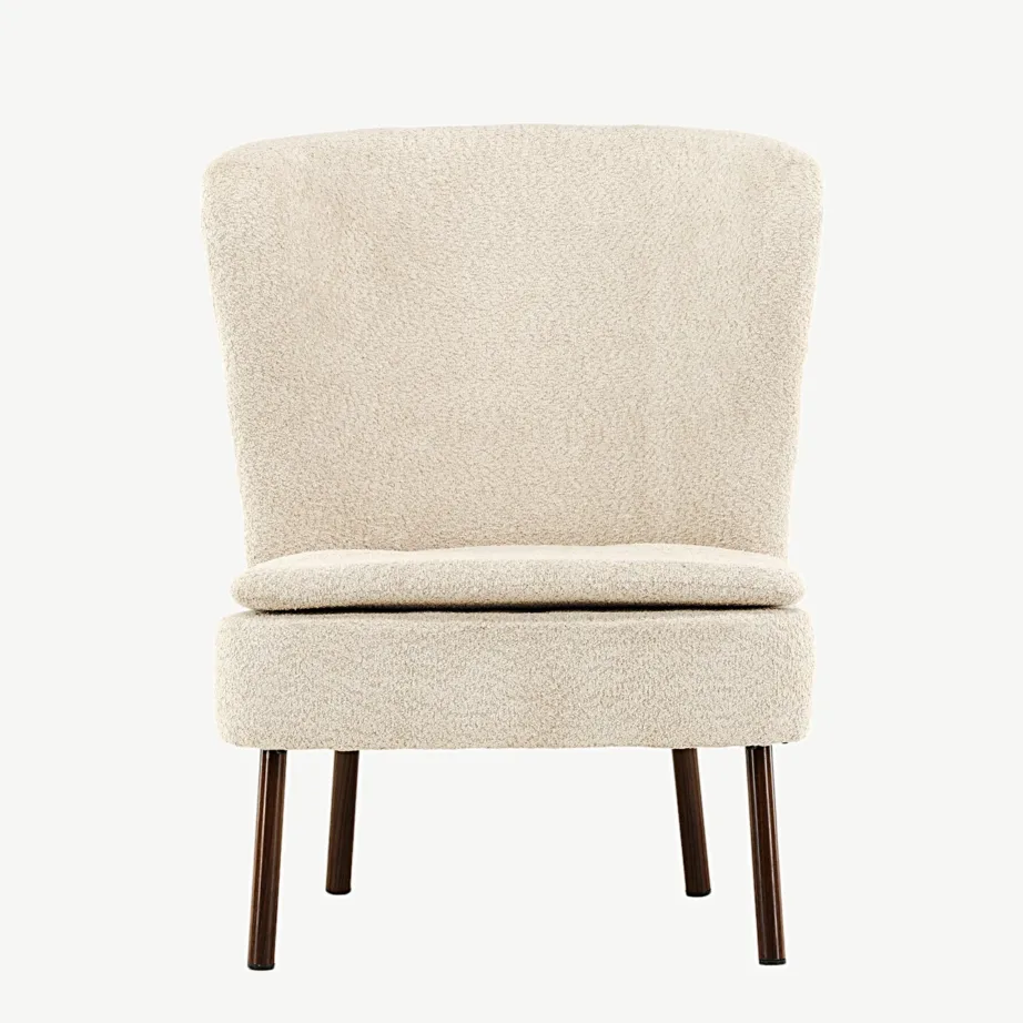 Beežist buklee kangast tugitool Hällsö pähklipruunide terasjalgadega, 47000-130 – 3