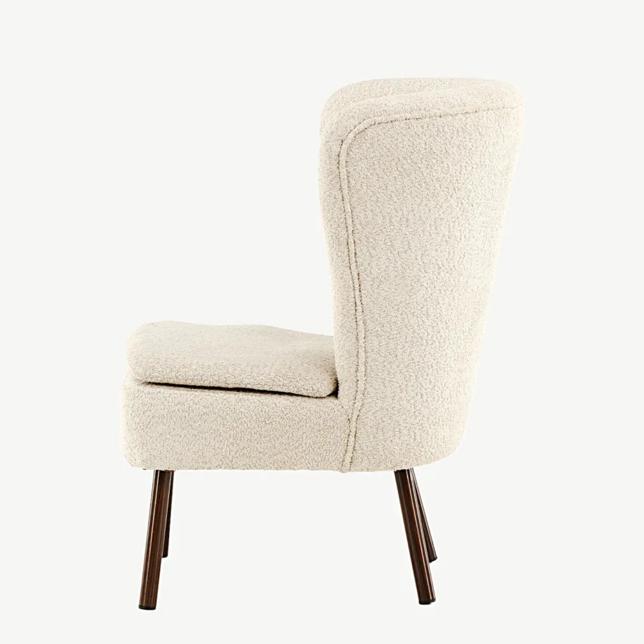 Beežist buklee kangast tugitool Hällsö pähklipruunide terasjalgadega, 47000-130 – 6