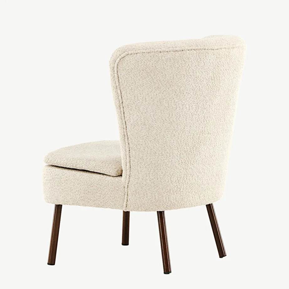 Beežist buklee kangast tugitool Hällsö pähklipruunide terasjalgadega, 47000-130 – 7