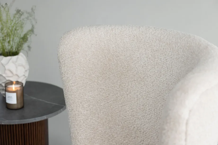 Beežist buklee kangast tugitool Hällsö pähklipruunide terasjalgadega, 47000-130 – 9