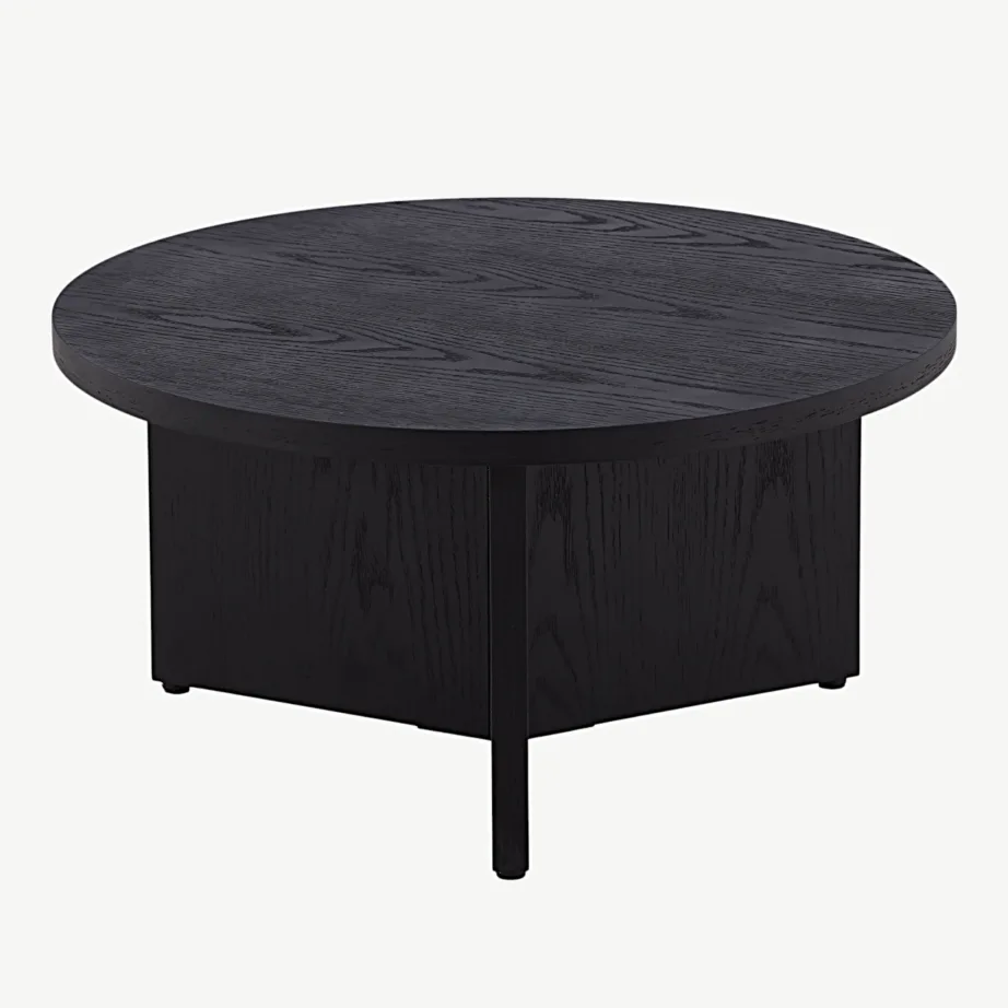 Saltö suur ümmargune diivanilaud musta spoonitud MDF-ga, 48000-451 – 4