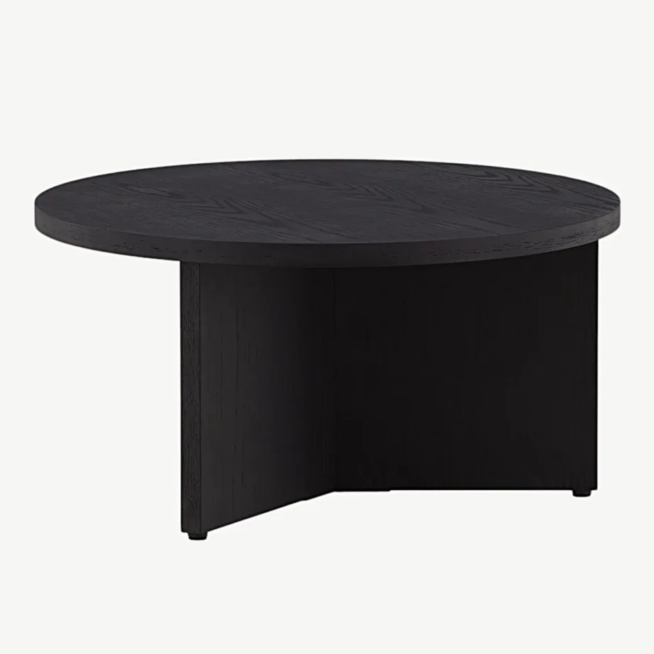 Saltö suur ümmargune diivanilaud musta spoonitud MDF-ga, 48000-451 – 6