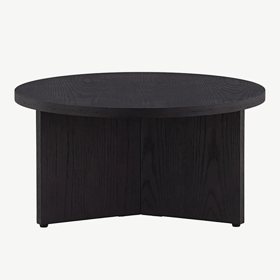 Saltö suur ümmargune diivanilaud musta spoonitud MDF-ga, 48000-451 – 7