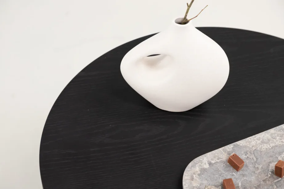 Saltö suur ümmargune diivanilaud musta spoonitud MDF-ga, 48000-451 – 9