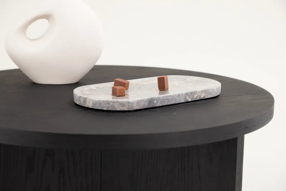 Saltö suur ümmargune diivanilaud musta spoonitud MDF-ga, 48000-451 – 10