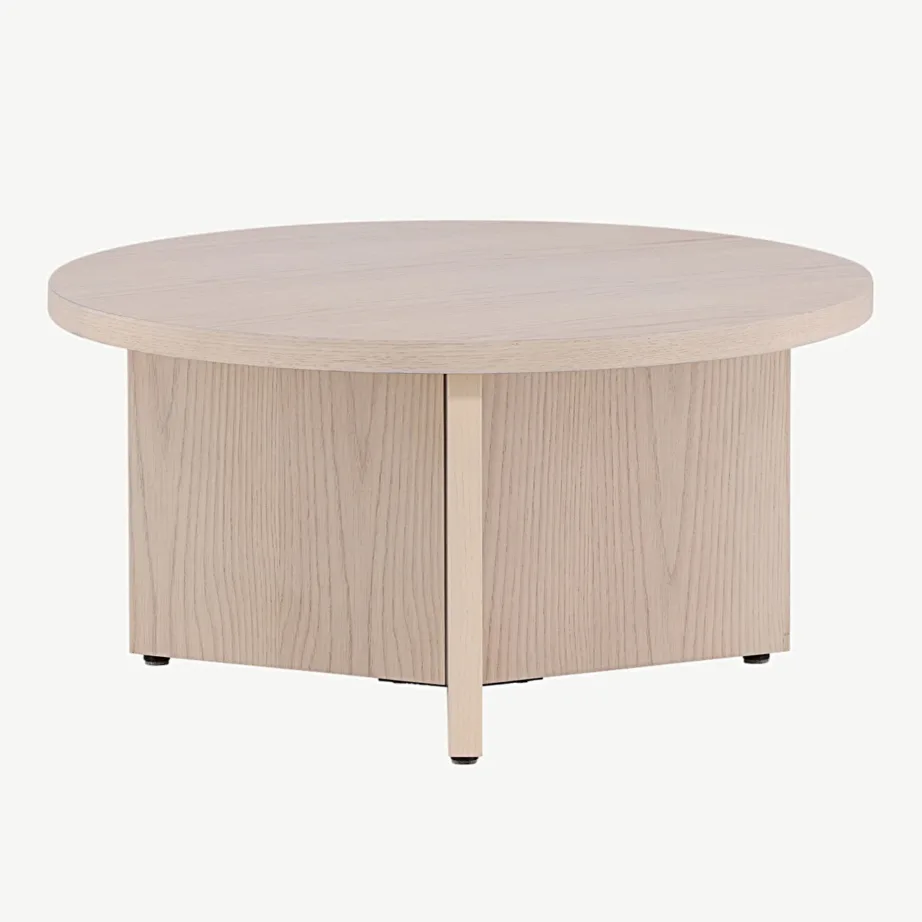 Saltö suur ümar diivanilaud valge peitsiga MDF-ist, 48000-452 – 5