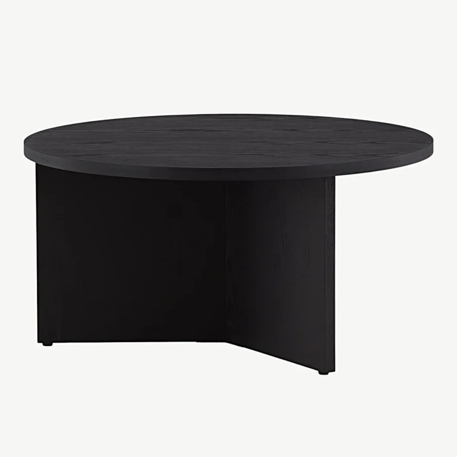 Saltö ümmargune must diivanilaud, MDF, ø65 cm, 48000-461 – 3