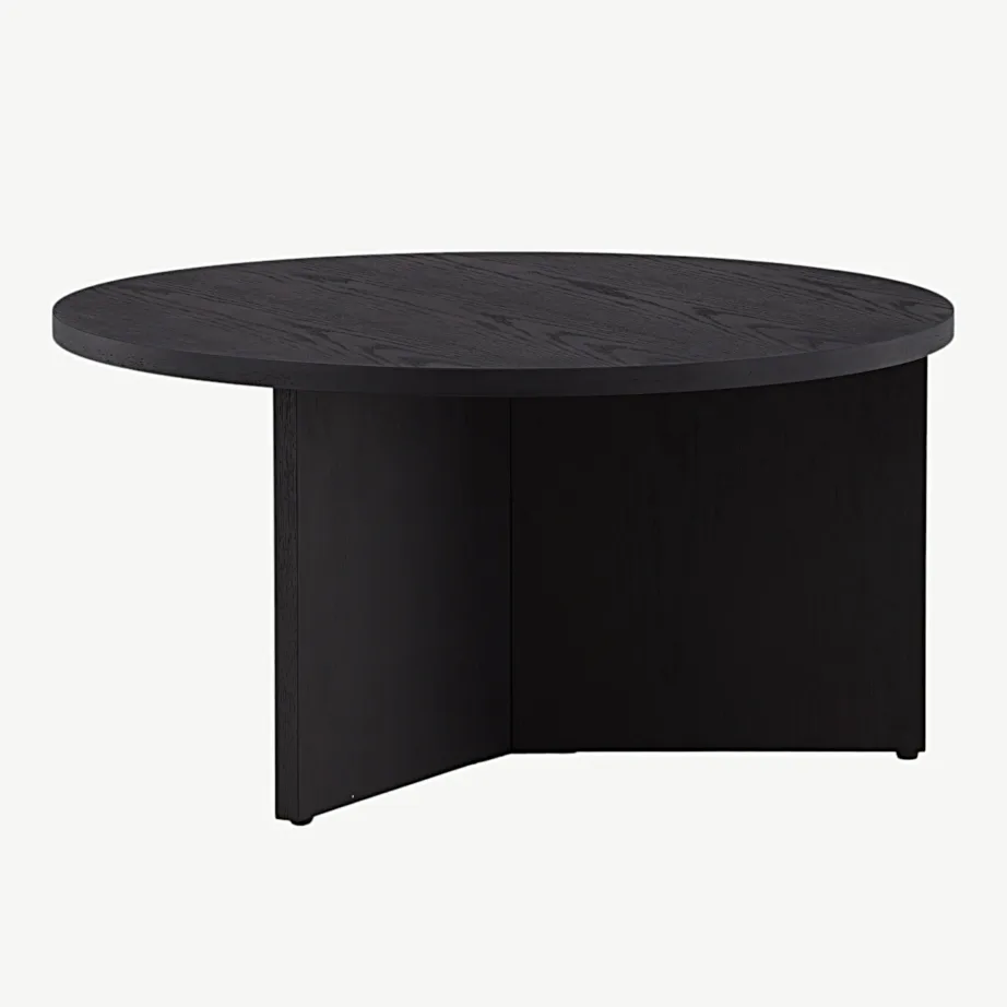 Saltö ümmargune must diivanilaud, MDF, ø65 cm, 48000-461 – 6