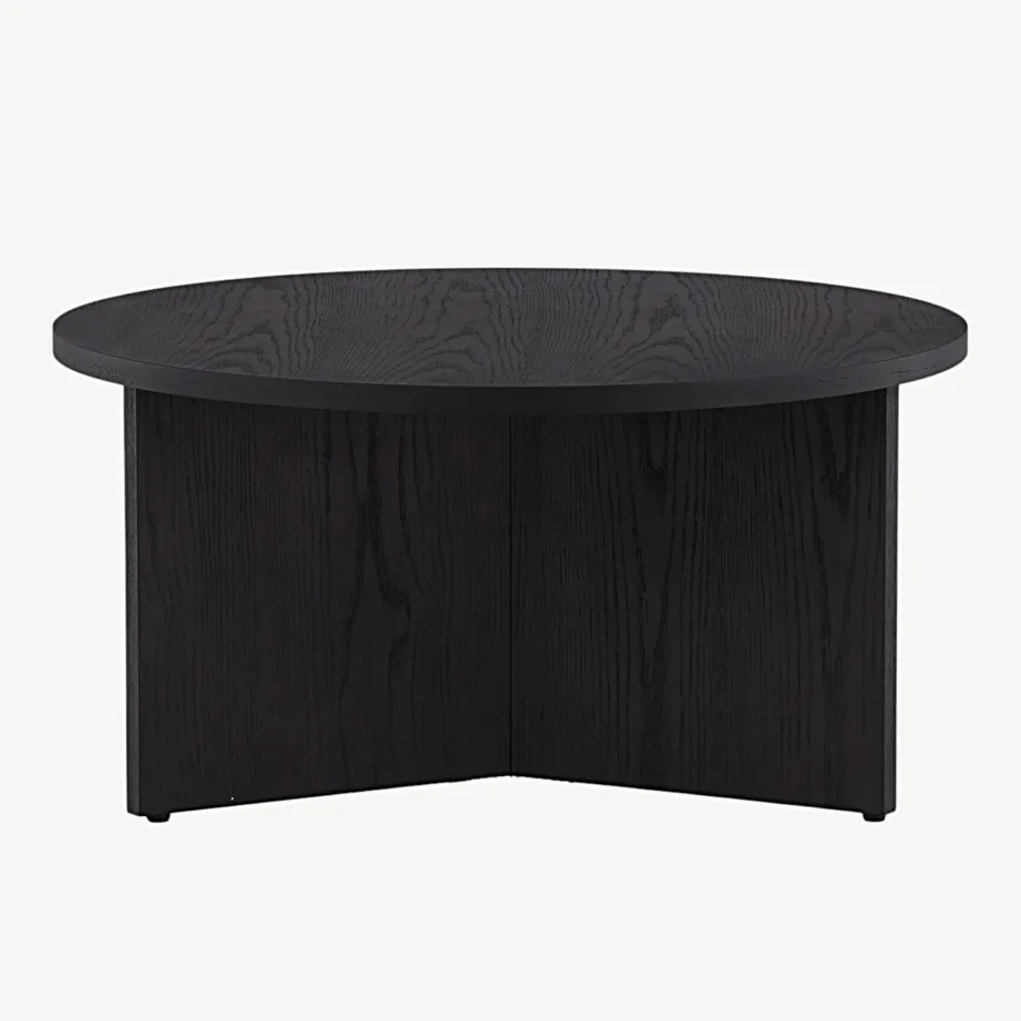 Saltö ümmargune must diivanilaud, MDF, ø65 cm, 48000-461 – 7