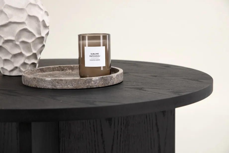 Saltö ümmargune must diivanilaud, MDF, ø65 cm, 48000-461 – 10