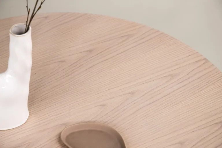 Valgeks peitsitud ümar diivanilaud Saltö, ø65 cm (MDF) - 48000-462