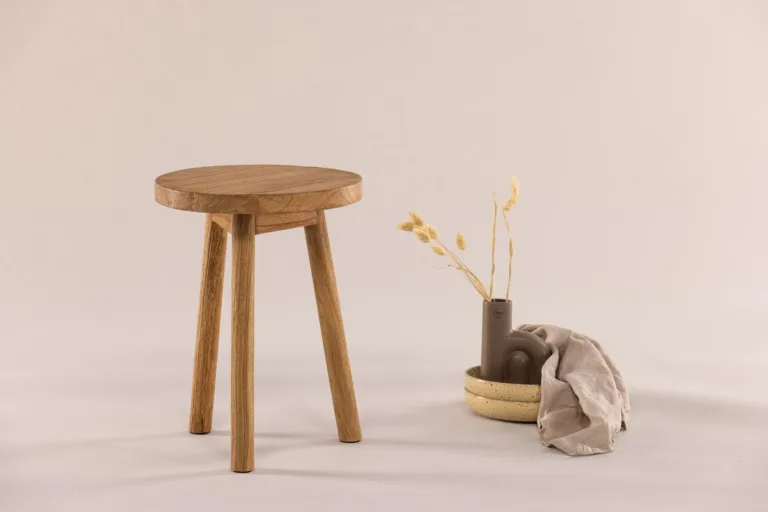 Tiigipuust taburet Bohuse (pruun, ø33 cm) - 49000-110