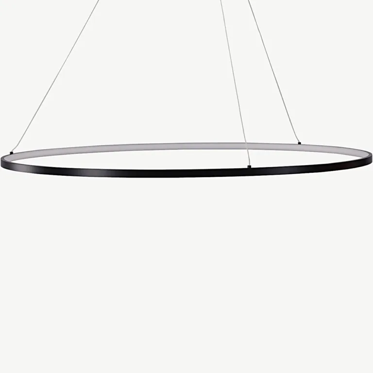 Rödäng x Josefin Lustig mustast alumiiniumist LED-rippvalgusti (Ø100 cm) - 50050-001