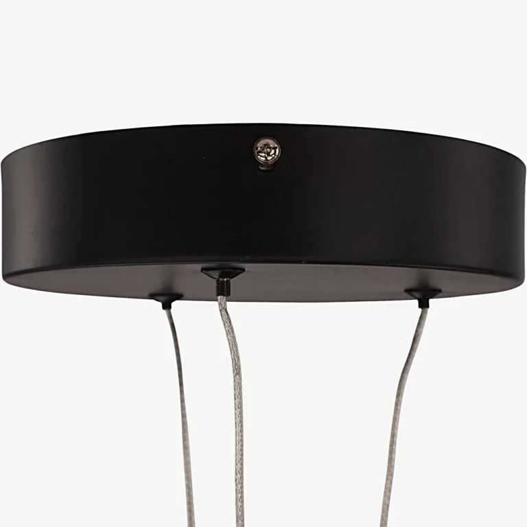 Rödäng x Josefin Lustig mustast alumiiniumist LED-rippvalgusti (Ø100 cm) - 50050-001