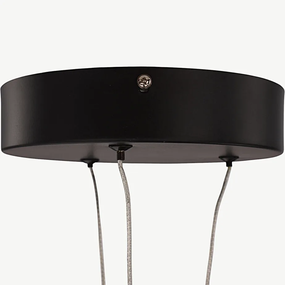 Rödäng x Josefin Lustig mustast alumiiniumist LED-rippvalgusti (Ø100 cm), 50050-001 – 4