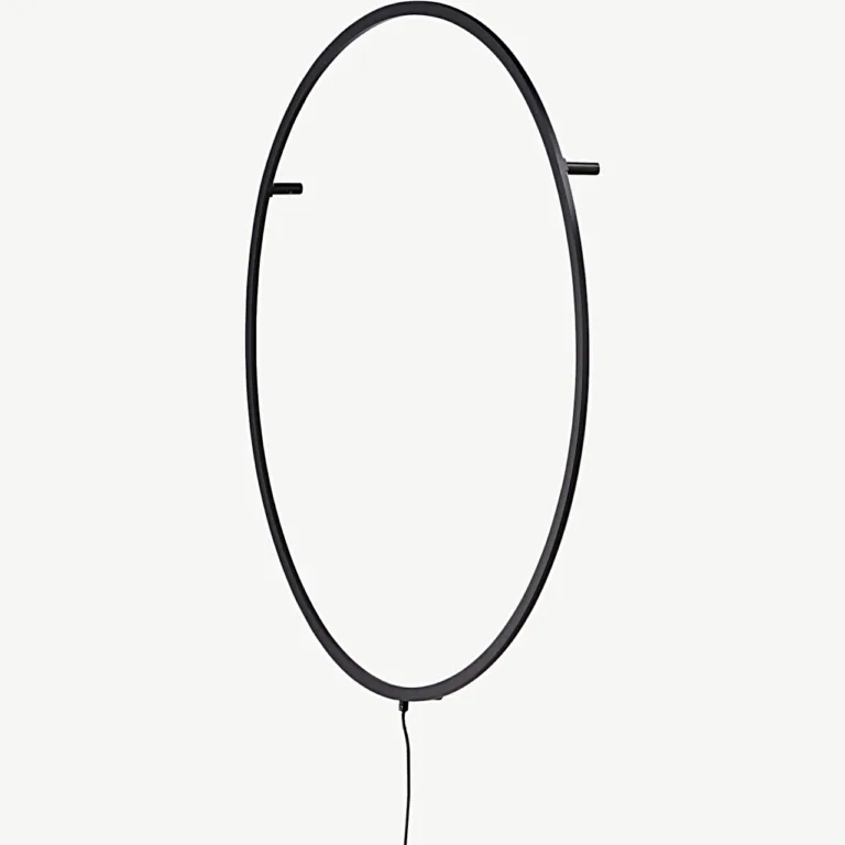 Must ümmargune LED-seinavalgusti Sörmjöle x Josefin Lustig, Ø100 cm (alumiinium) - 50052-001