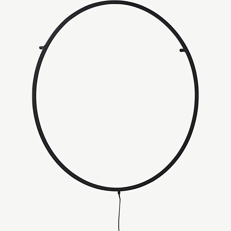 Must ümmargune LED-seinavalgusti Sörmjöle x Josefin Lustig, Ø100 cm (alumiinium) - 50052-001