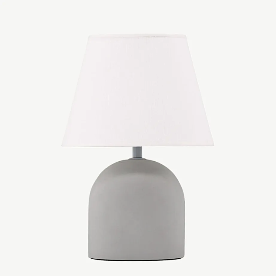 Stiilne hall betoonist laualamp Styrsö linase lambivarjuga, 50060-120 – 6