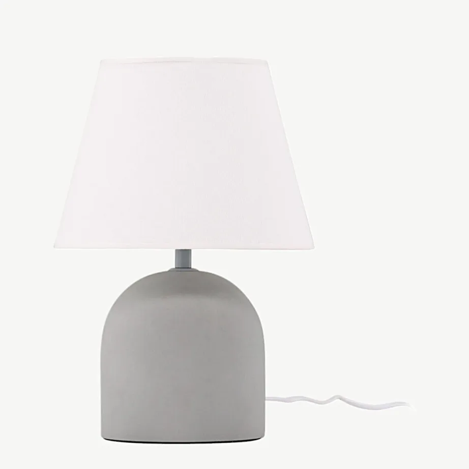 Stiilne hall betoonist laualamp Styrsö linase lambivarjuga, 50060-120 – 7