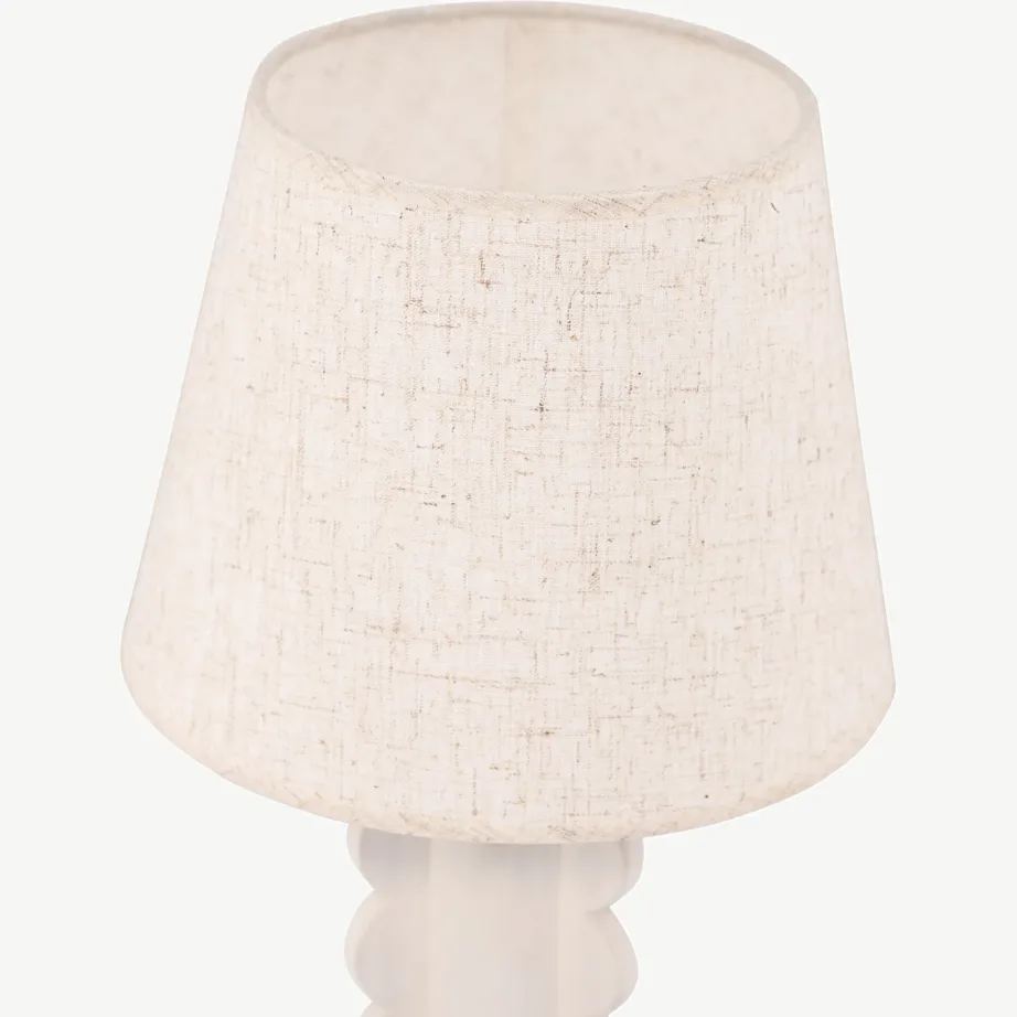 Beežist betoonist alusega linakangast laualamp Mellerud, 50063-007 – 4