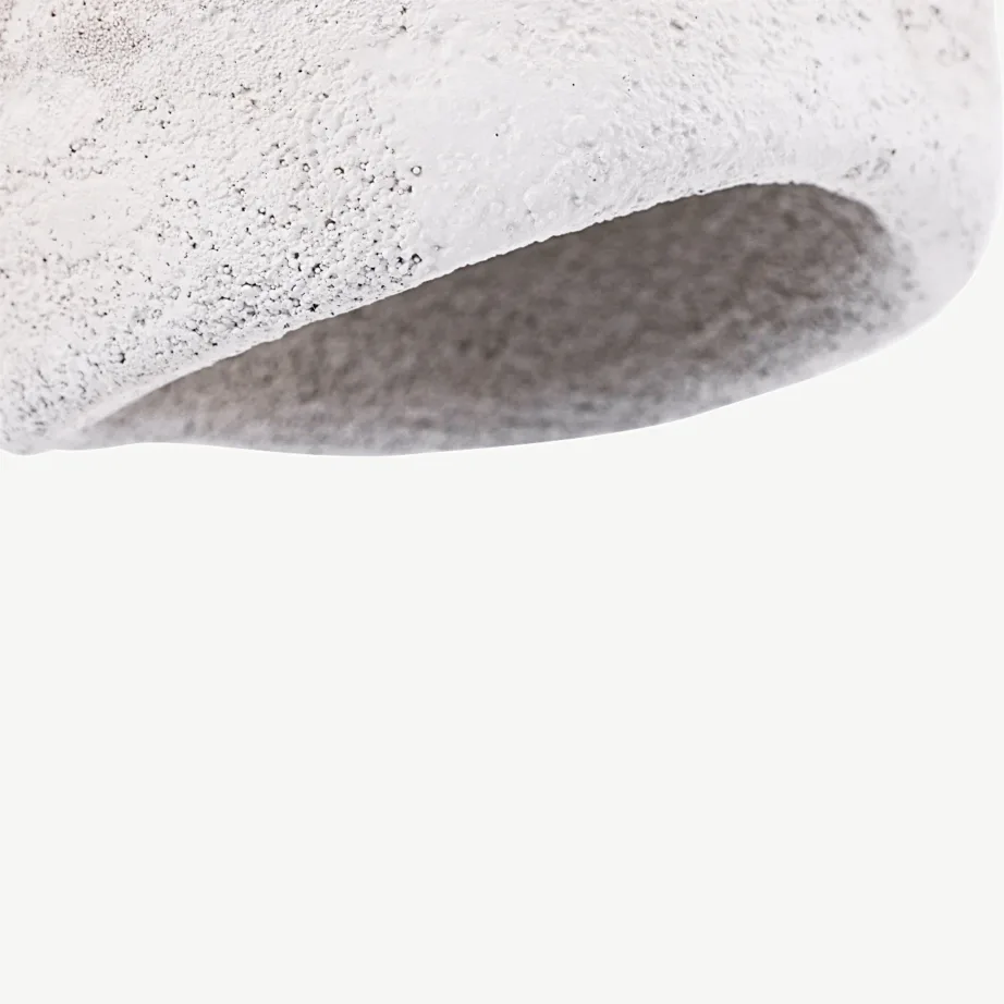 Rustikaalse stiiliga valge kiviefektiga rippvalgusti Gilltorp (Ø40 cm), 50065-007 – 2