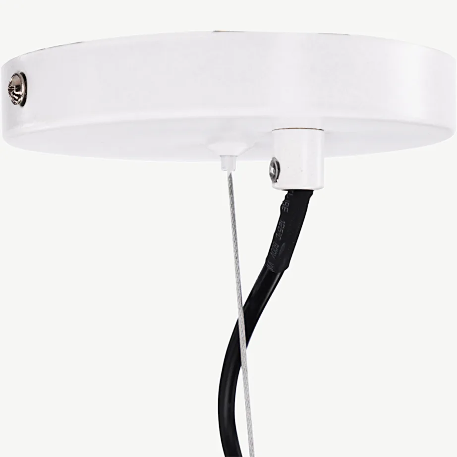 Rustikaalse stiiliga valge kiviefektiga rippvalgusti Gilltorp (Ø40 cm), 50065-007 – 3