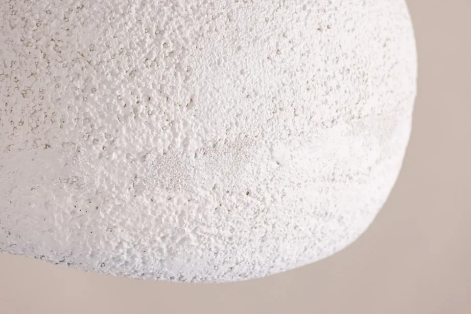 Rustikaalse stiiliga valge kiviefektiga rippvalgusti Gilltorp (Ø40 cm), 50065-007 – 6