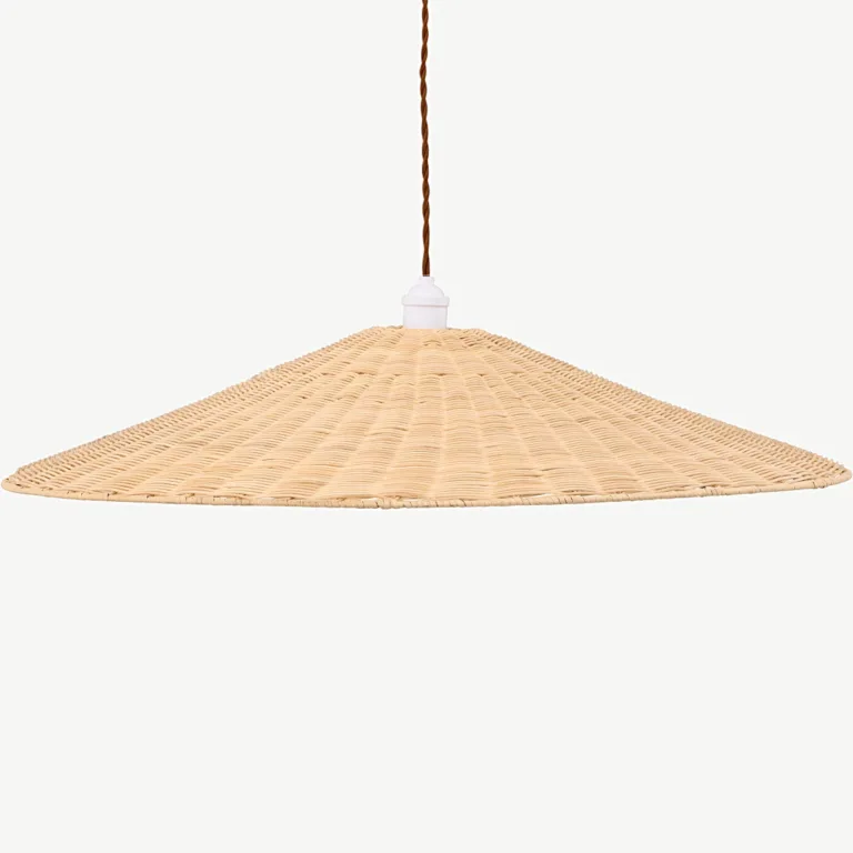 Herrestadi rotangist rippvalgusti, looduslik toon, ø80 cm - 50067-010
