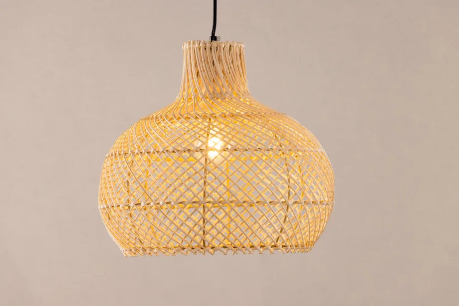 Varekil suur rotangist ripplamp põhjamaise interjööri jaoks, 50069-010 – 5
