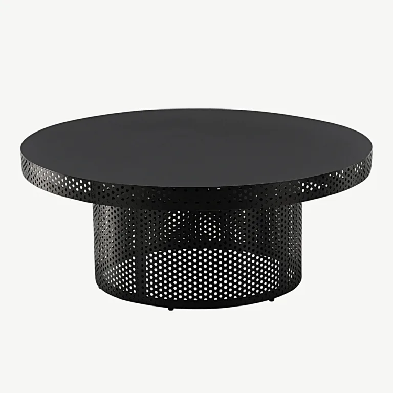 Mustast terasest diivanilaud West End x Josefin Lustig (ø100 cm, tööstusdisain) - 54000-088
