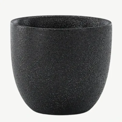 Must matt portselanist munatops Wabi Sabi (läbimõõt 5 cm) - 58193-100