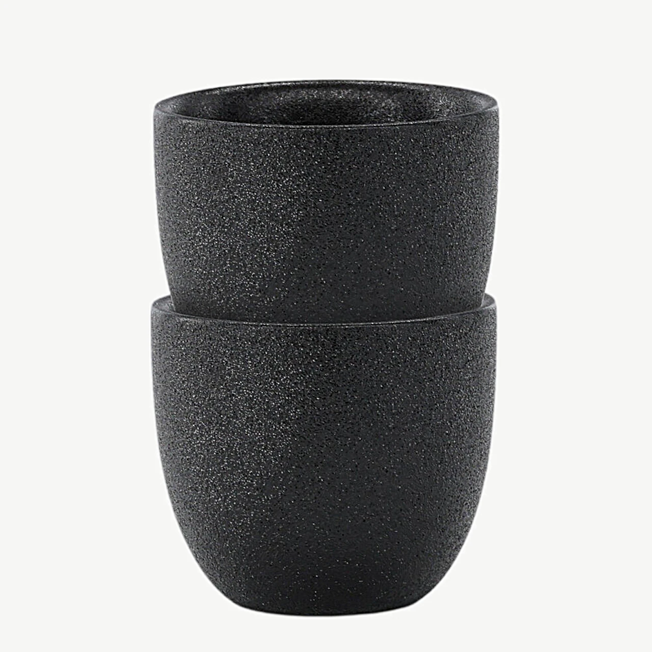 Must matt portselanist munatops Wabi Sabi (läbimõõt 5 cm) - 58193-100
