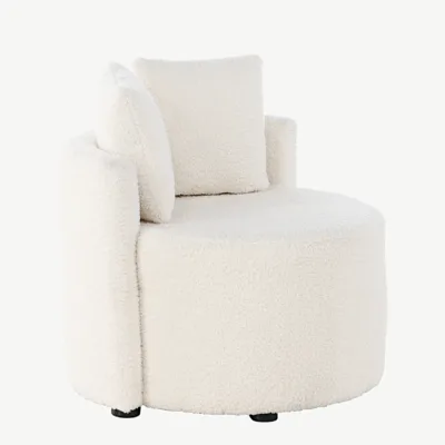 Kelso valge buklee lastediivan, 2-kohaline, FSC®-sertifikaadiga - 59160-101
