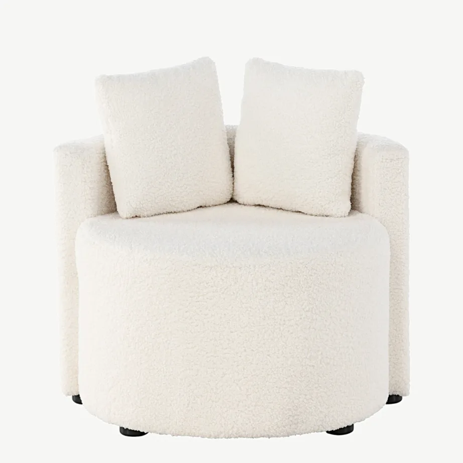 Kelso valge buklee lastediivan, 2-kohaline, FSC®-sertifikaadiga, 59160-101 – 4