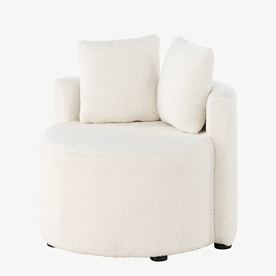 Kelso valge buklee lastediivan, 2-kohaline, FSC®-sertifikaadiga, 59160-101 – 5