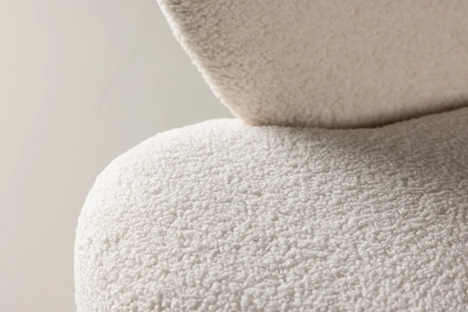 Valgest bukleekangast laste tugitool plastikust jalgadega, Venture Home, 59161-102 – 11