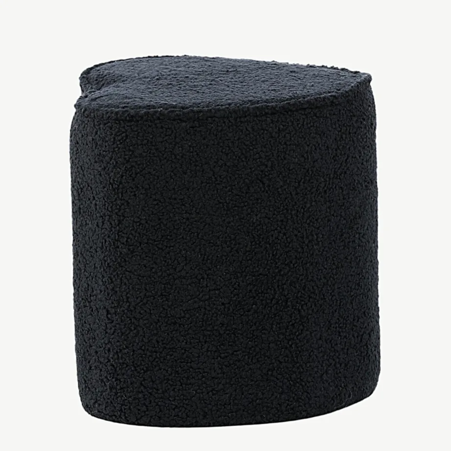 Südamekujuline laste tumba Heart, must, buklee-kangas, FSC-sertifikaat, 59163-100 – 2