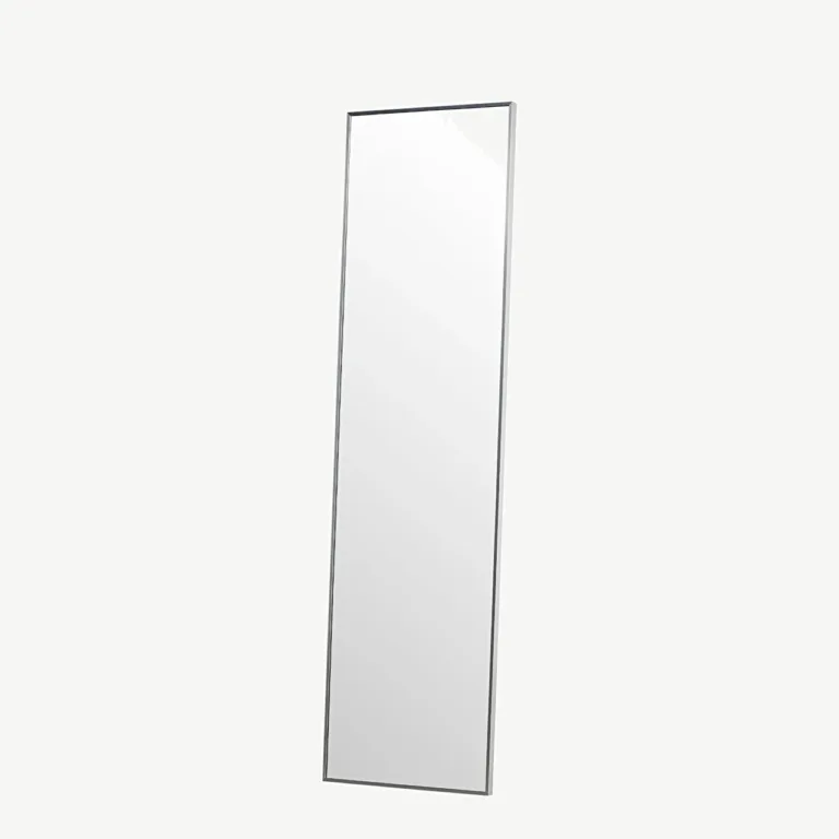 Hõbedase raamiga täispikk põrandapeegel Orlando (55 × 195 cm, klaas, alumiinium) - 59174-331