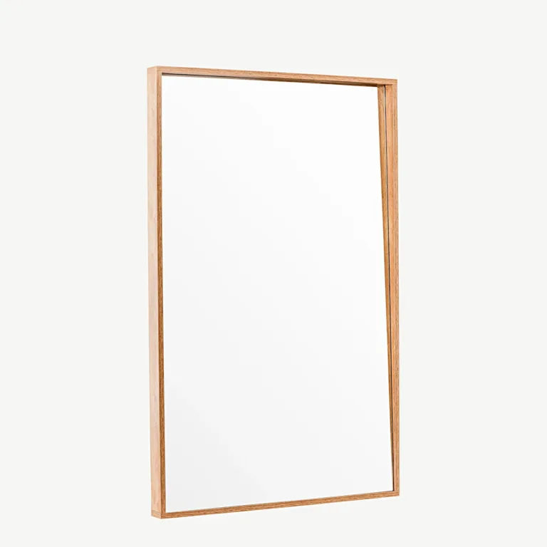 Suur ristkülikukujuline MDF-raamiga peegel Nashville, naturaalne (125 × 196 cm) - 59175-107