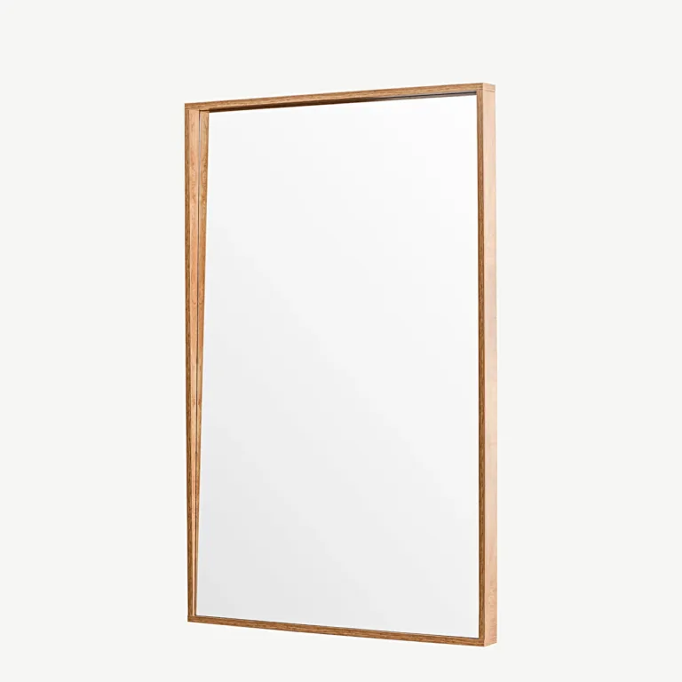 Suur ristkülikukujuline MDF-raamiga peegel Nashville, naturaalne (125 × 196 cm) - 59175-107