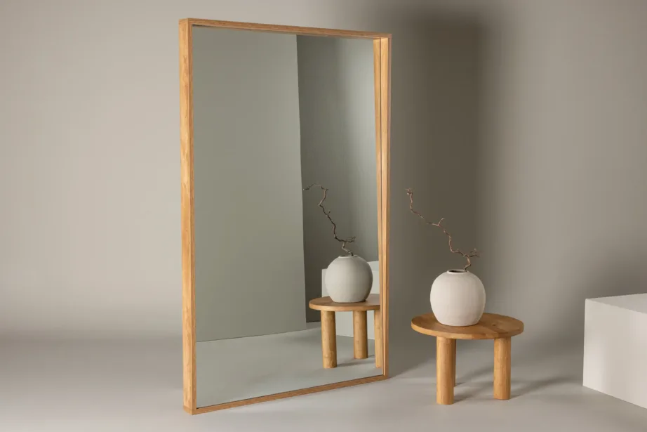 Suur ristkülikukujuline MDF-raamiga peegel Nashville, naturaalne (125 × 196 cm), 59175-107 – 8