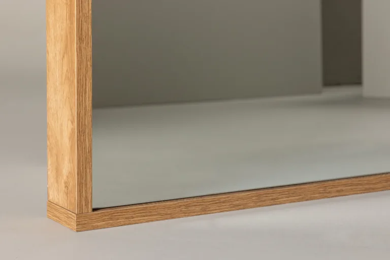 Suur ristkülikukujuline MDF-raamiga peegel Nashville, naturaalne (125 × 196 cm) - 59175-107