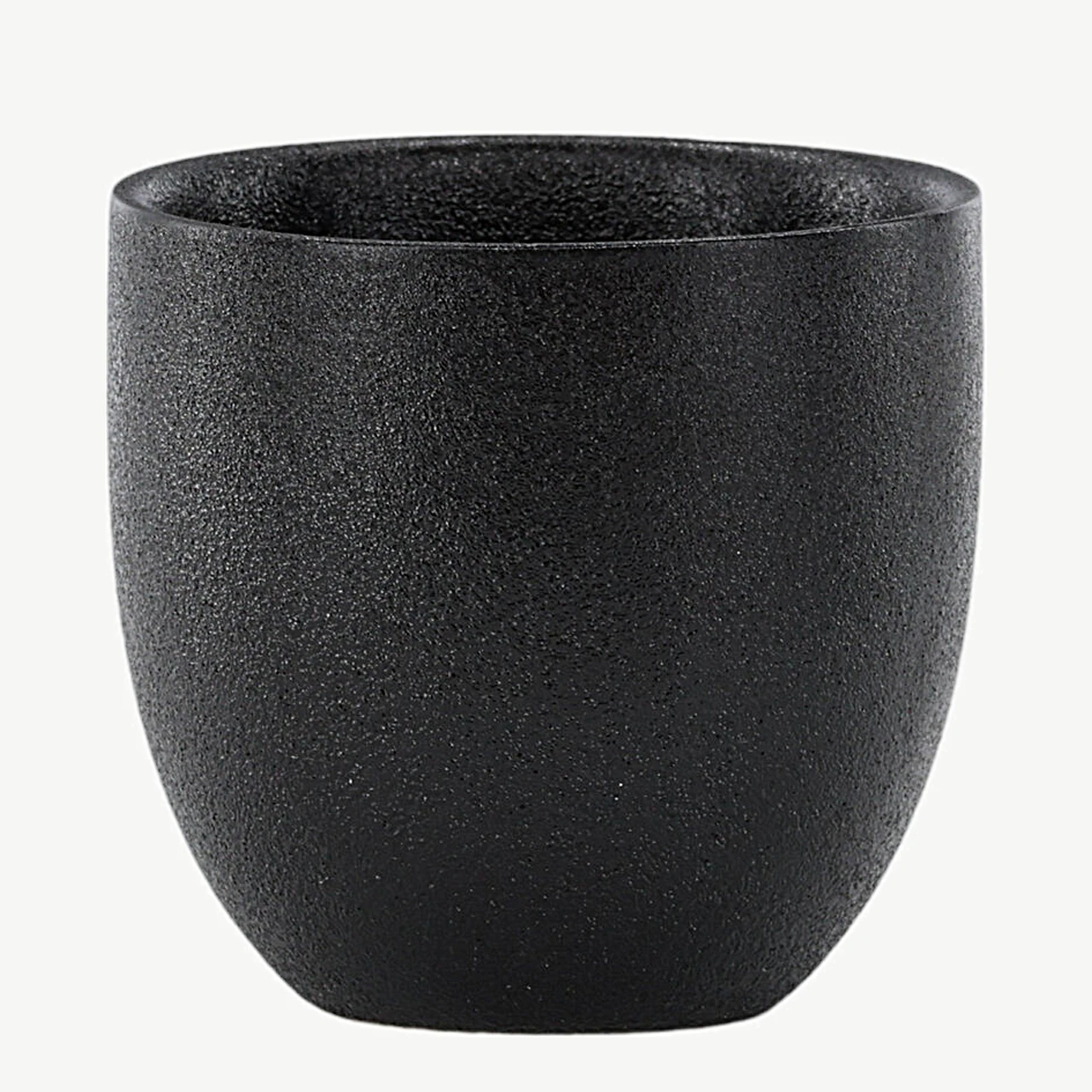 Mattmusta tugevdatud portselanist kohvitass Wabi Sabi, Ø8 cm - 59195-100