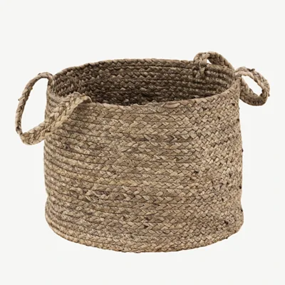 Bhopali ümmargune must džuudist hoiukorv, ø35 cm - 60005-100